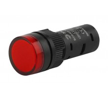 Лампа AD16DS(LED)матрица d16мм красный 24В AC/DC (20/1000/28000)  Б0045608  ЭРА