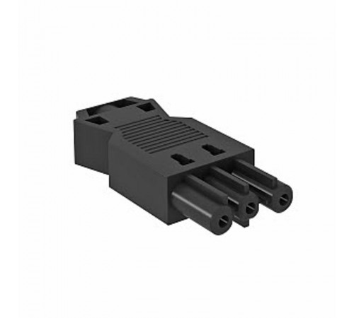 Разъем 3-полюсный Modul45connect, вилка 16 А, 250 B (черный) (BT-S GST18i3p SW)  6108056  OBO Bettermann