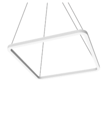 Светодиодный светильник Enso Q 990х990х40 мм 57 Вт 3000 K подвесной RAL9003 белый матовый с рассеивателем опал  V1-R0-0Q525-30000-2005730  VARTON