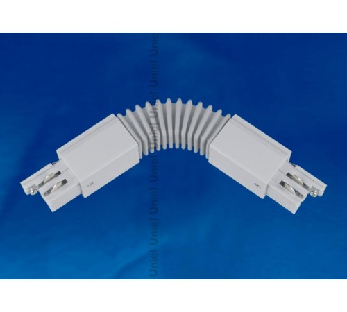 Соединитель для шинопровода осветительного гибкий трехфазный, серебряный. UBX-A24 SILVER 1 POLYBAG  09773  Uniel