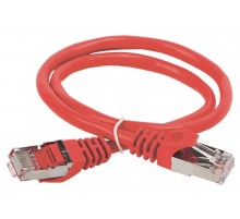 Коммутационный шнур (патч-корд), кат.5Е FTP, 1м, красный  PC04-C5EF-1M  ITK