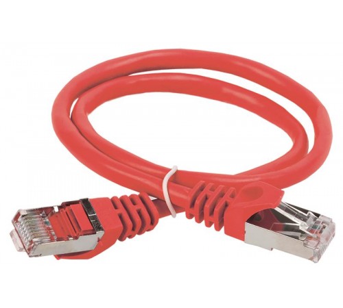 Коммутационный шнур (патч-корд), кат.5Е FTP, 1м, красный  PC04-C5EF-1M  ITK