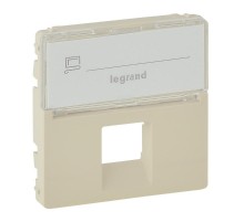 Valena LIFE Сл.кость Накладка розетки ТЛФ/комп 1-ой с полем для надписи  755471  Legrand