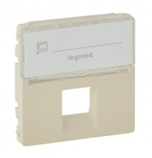 Valena LIFE Сл.кость Накладка розетки ТЛФ/комп 1-ой с полем для надписи  755471  Legrand