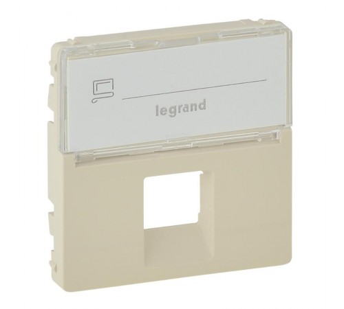 Valena LIFE Сл.кость Накладка розетки ТЛФ/комп 1-ой с полем для надписи  755471  Legrand