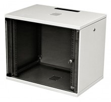 Шкаф настенный WZ-2733-01-S6-011 (19"),серия SU,18U,845x600х400,со стекл.дв.ю,с открыв.стенками,сер. (RAL 7035) (SU-118) собр.  23167  Zpas