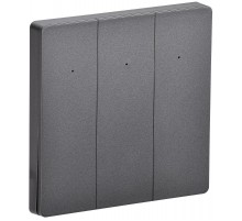 iTEQ SMART-выключатель 3-кл. 16А с нейтр. WIFI+BLE сер.  IT-SM3NWBI-K03  ONI