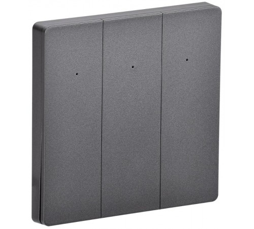 iTEQ SMART-выключатель 3-кл. 16А с нейтр. WIFI+BLE сер.  IT-SM3NWBI-K03  ONI