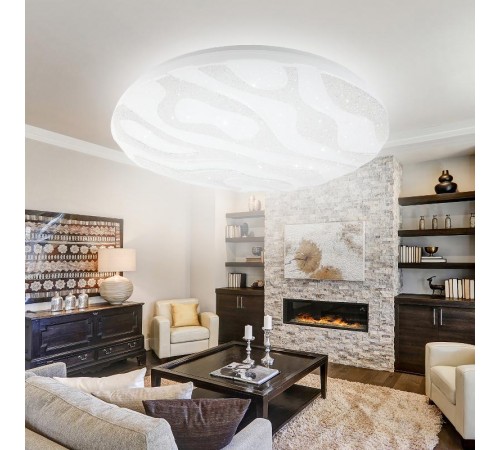 Светильник светодиодный декоративный бытовой SPB-6 "Wave Sand" 70Вт 3000-6500К 5950 Лм с пультом ДУ 490x81 мм  Б0034965  ЭРА