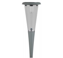 Cветильник садовый декоративный на солнечной батарее, SL-AL50 алюминий, серый, 50 см  Б0007522  ЭРА