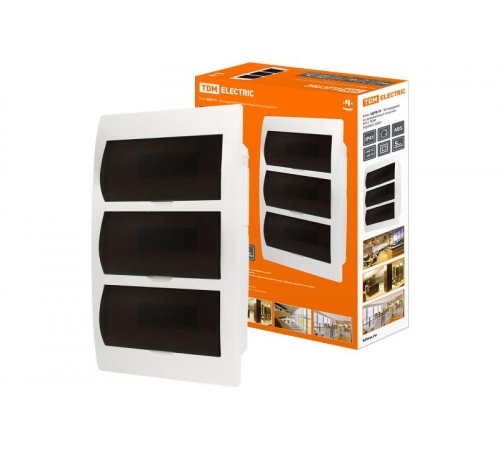 Бокс пластиковый встраиваемый ЩРВ-П-36 модулей IP40  SQ0902-0007  TDM