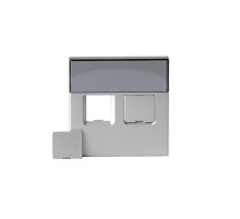 Накладка для 2хRJ45, Impressivo, алюминий  1819-83   2TKA000607G1  ABB