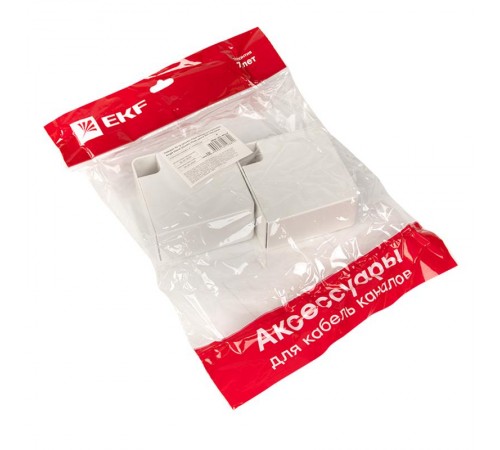 Поворот 90 гр. (60х40) (4 шт) Plast EKF PROxima Белыйabw-60-40x4EKF