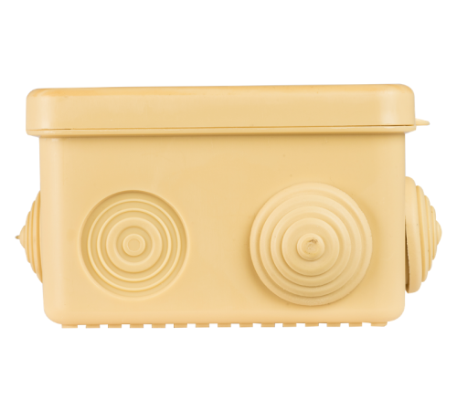 Коробка распределительная КМР-030-031 с крышкой (85х85х50) 7 мембранных вводов светлое дерево IP54 EKF PROxima  plc-kmr-030-031-s  EKF