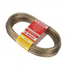 Трос стальной в ПВХ изоляции d=3.0 мм моток 20 м  09-5130  REXANT
