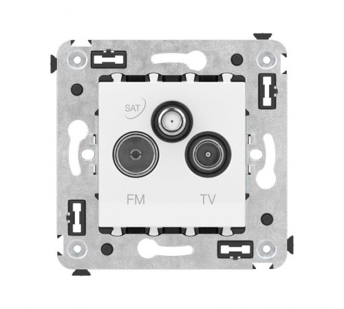 Розетка TV-FM-SAT в стену, "Avanti", "Белое облако"  4400533  DKC