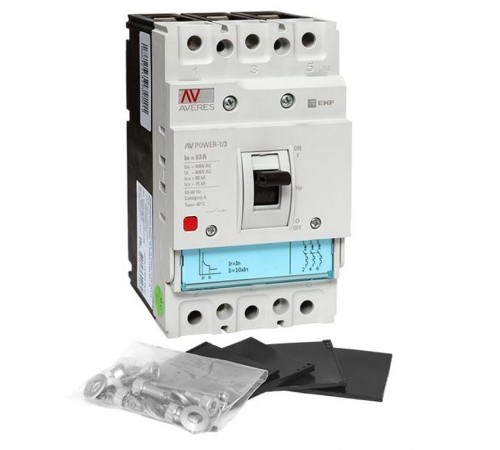 Выключатель автоматический AV POWER-1/3  63А 80kA TR AVERES  mccb-13-63H-TR-av  EKF