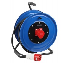 Удлинитель силовой IND380-RM-1e-5x2,5-20m-IP44 на 380В на катушке 1 розетка CEE 5P 20м КГ 5х2,5 32A IP44  Б0057302  ЭРА