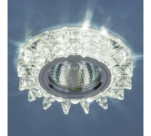 Светильник точечный встраиваемый 6037 MR16 SL зеркальный/серебро  a031519  Elektrostandard