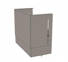 Цоколь верхний с компенсатором (ВхШхГ) 410х300х150мм Basic  uerm-slide-410  EKF