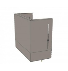 Цоколь верхний с компенсатором (ВхШхГ) 110х300х150мм Basic  uerm-slide-110  EKF