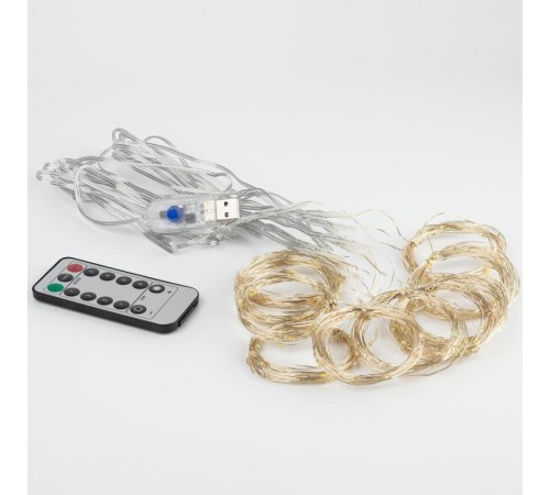 Гирлянда Занавес ЕGNIG - ZM с пультом, мультиколор, 300 LED, 3*3 м, с пультом, USB, 220 V, IP20  Б0056000  ЭРА