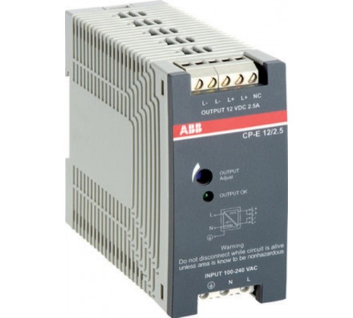Блок питания CP-E 12/10.0 вход 90-132, 186-264В AC / 210-370В DC, выход 12В DC / 10A  1SVR427035R1000  ABB