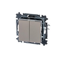ABB Levit Кофе макиато / белый Переключатель 2-кл.  3559H-A52445 18W  2CHH595245A6018  ABB