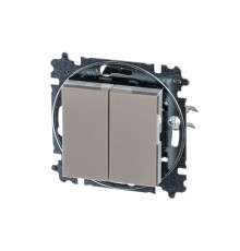 ABB Levit Кофе макиато / белый Переключатель 2-кл.  3559H-A52445 18W  2CHH595245A6018  ABB