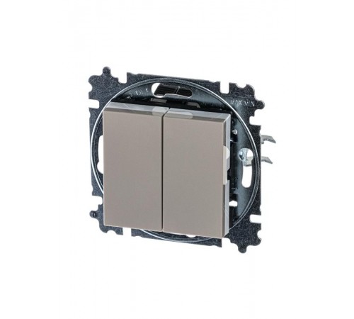 ABB Levit Кофе макиато / белый Переключатель 2-кл.  3559H-A52445 18W  2CHH595245A6018  ABB