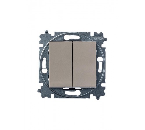 ABB Levit Кофе макиато / белый Переключатель 2-кл.  3559H-A52445 18W  2CHH595245A6018  ABB