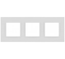 Рамка для розеток и выключателей Elegance 14-5013-01М Classic, на 3 поста, белый матовый  Б0065826  ЭРА