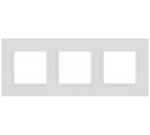 Рамка для розеток и выключателей Elegance 14-5013-01М Classic, на 3 поста, белый матовый  Б0065826  ЭРА
