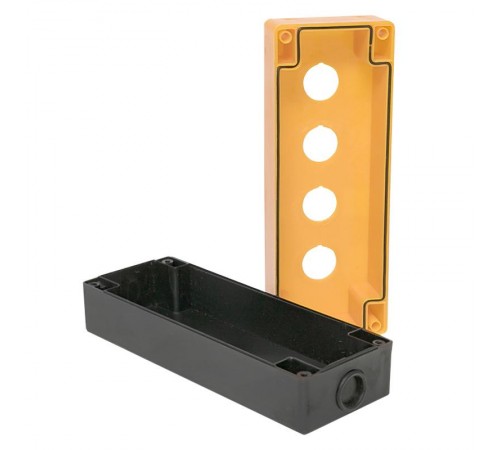 Корпус КП104 пластиковый 4 кнопки желтый EKF PROxima  cpb-104-o  EKF