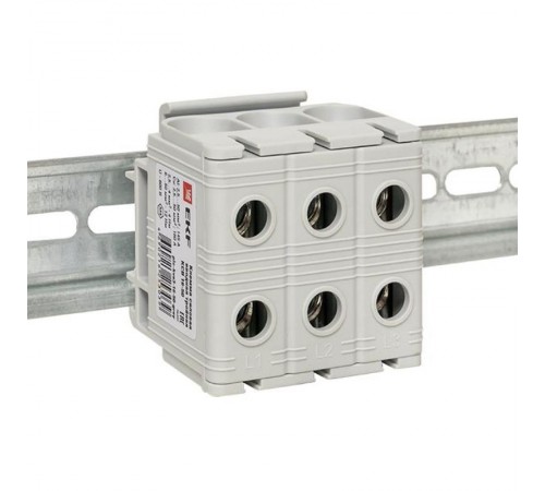 Клемма силовая вводная тройная КСВ 16-50 серая EKF PROxima   plc-kvs3-16-50-grey   EKF