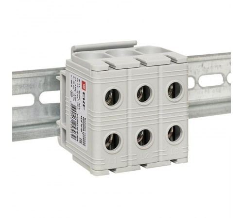 Клемма силовая вводная тройная КСВ 16-50 серая EKF PROxima   plc-kvs3-16-50-grey   EKF