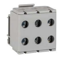 Клемма силовая вводная тройная КСВ 16-50 серая EKF PROxima   plc-kvs3-16-50-grey   EKF