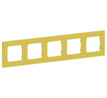 FLITE Classic Рамка 5-ая РУ-5-К-ФлЖК желтый карри  FI-M52-32-20-K44  IEK