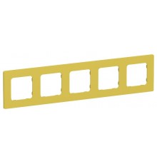 FLITE Classic Рамка 5-ая РУ-5-К-ФлЖК желтый карри  FI-M52-32-20-K44  IEK