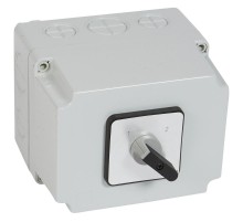 Переключатель - без положения ''0'' - PR 63 - 4П - 8 контактов - в коробке 135x170 мм  027766  Legrand