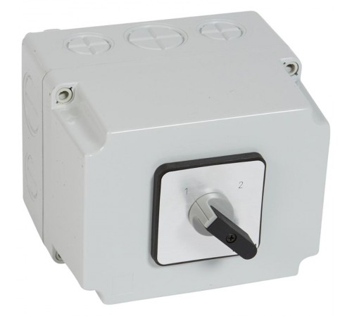 Переключатель - без положения ''0'' - PR 63 - 4П - 8 контактов - в коробке 135x170 мм  027766  Legrand