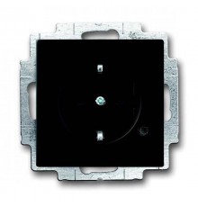 Розетка Schuko с индикацией LED, future, черный бархат  2013-0-5330   2CKA002013A5330  ABB