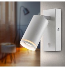 Светильник настенный бра WL19 WH GU10 MR16 IP20 белый  Б0056361  ЭРА