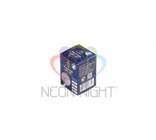 Лампа шар e27 6 LED  45мм - синяя, прозрачная колба, эффект лампы накаливания  405-123  NEON-NIGHT