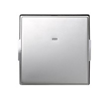 Клавиша для выключателя с подсветкой IK09 TOP IMPACT цвета алюминий S27 Scudo  2705011-033  Simon