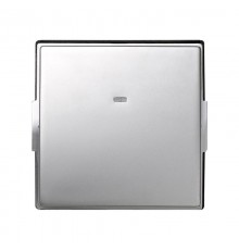 Клавиша для выключателя с подсветкой IK09 TOP IMPACT цвета алюминий S27 Scudo  2705011-033  Simon