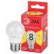 Лампа cветодиодная RED LINE LED P45-8W-827-E27 R Е27 / E27 8 Вт шар теплый белый свет  Б0053028  ЭРА