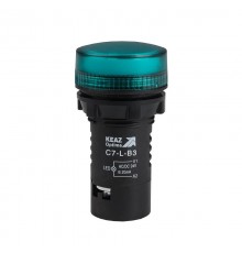 Лампа светодиодная OptiSignal Compact D22 C7-L-B3 зеленая 24 В AC/DC XB7EV03BP  362150  КЭАЗ