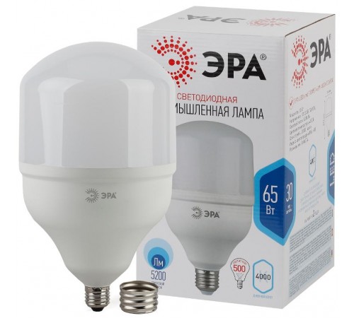 Лампа светодиодная LED  POWER 65Вт Е27/Е40 4000К   Б0027923  ЭРА