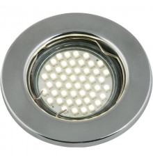 Светильник декор. встраив, серия "Arno" DLS-A104 GU5.3 CHROME GU5.3 металл, цвет хром. штампованный.  UL-00000905  Fametto